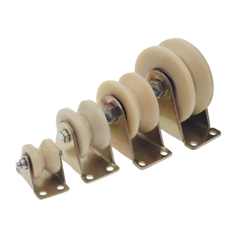 v型u型h型尼龙轨道轮u型槽轮尼龙滑轮角铁轨道轮移门滑轮导向轮