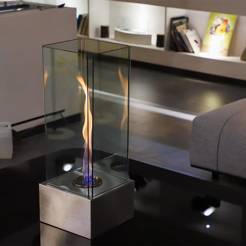 壁炉小型酒精装饰火炉户外景观火焰取暖器家用壁炉架