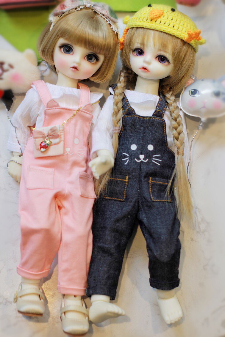 bjd娃衣背带套装bjd娃娃