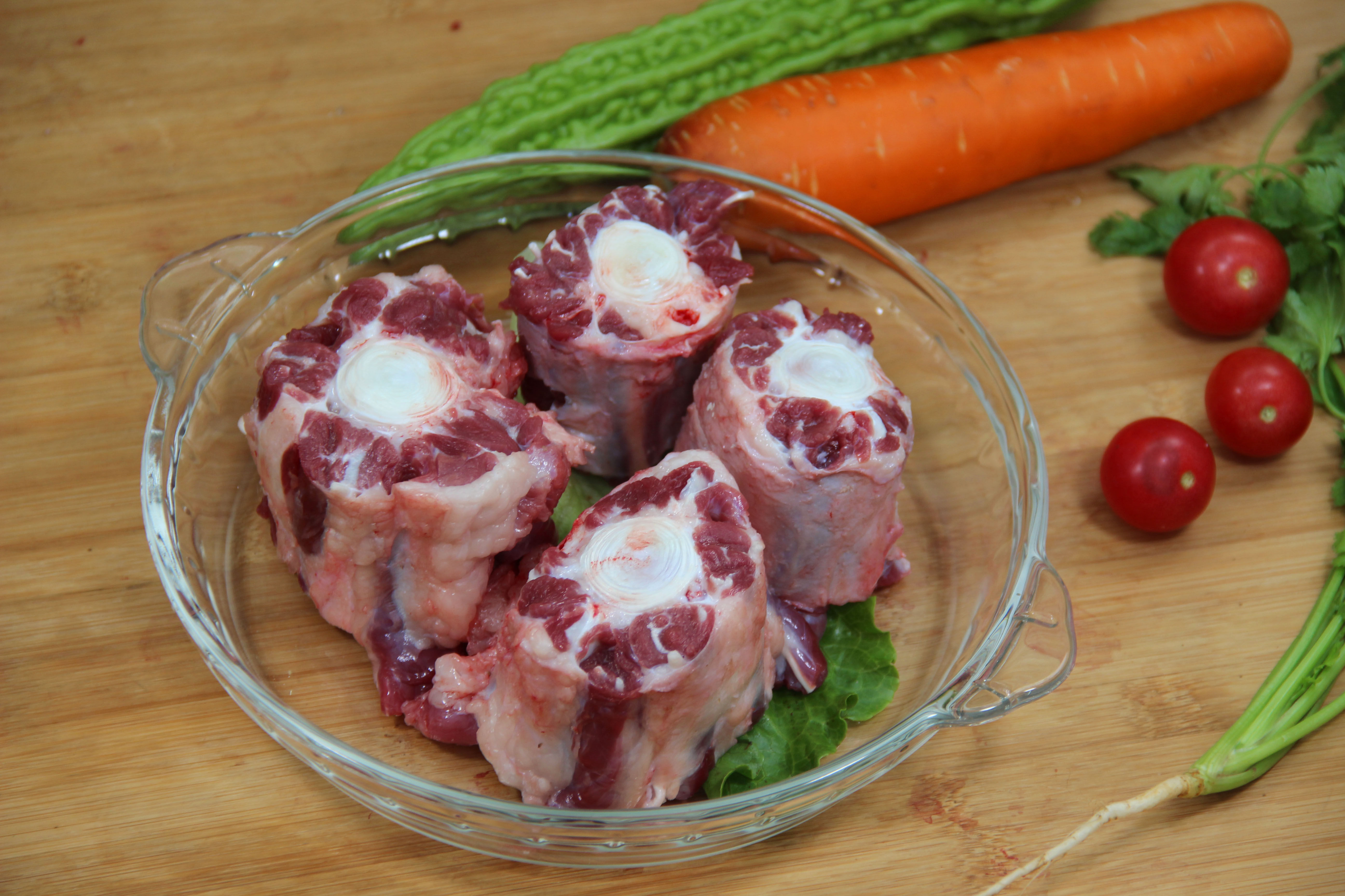 牛尾新鲜黄牛尾500克尾骨牛尾巴正宗散养黄牛牛肉牛尾