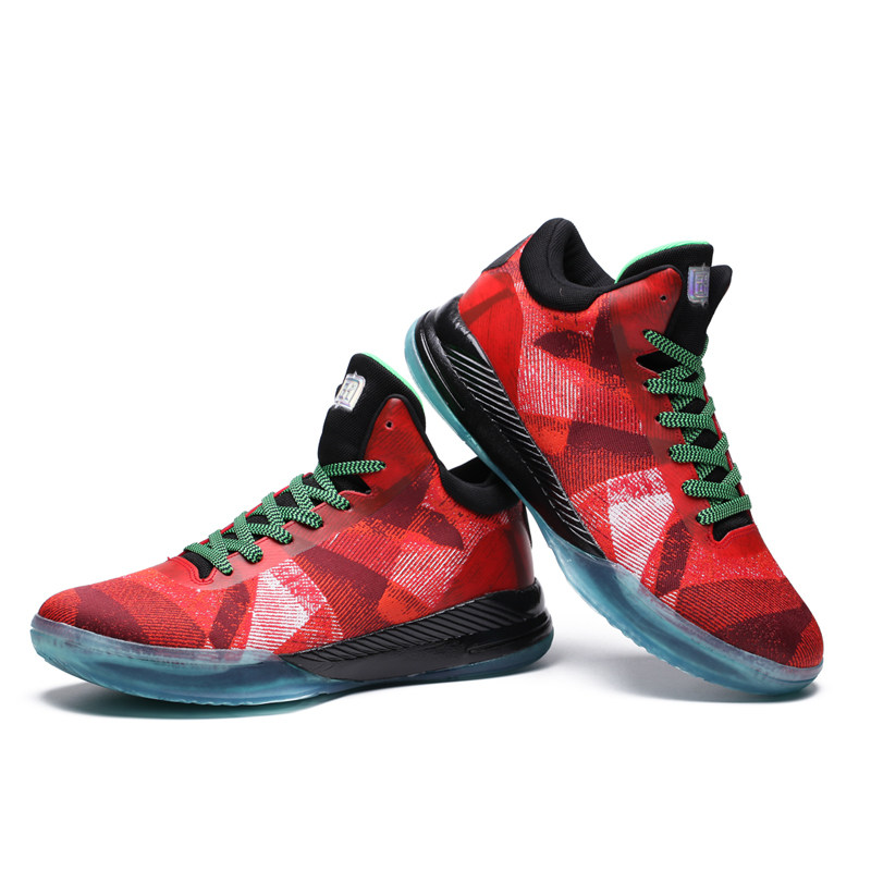 正品艾弗森篮球球鞋后卫低帮秋冬耐磨防滑鸳鸯篮球鞋