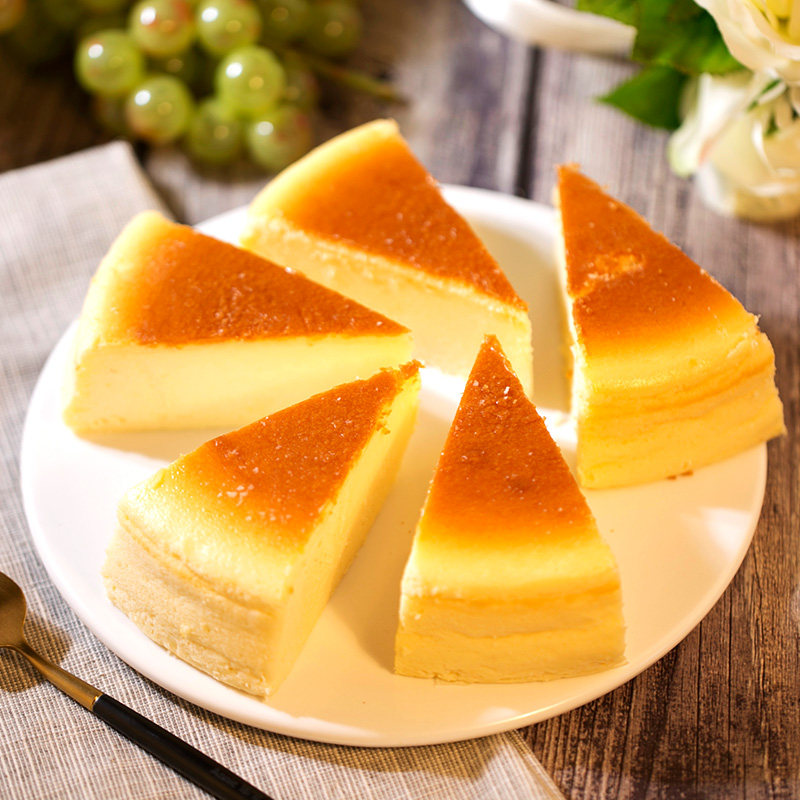 奥昆原味芝士蛋糕750g冷冻起司奶酪西式糕点甜品传统西式糕点