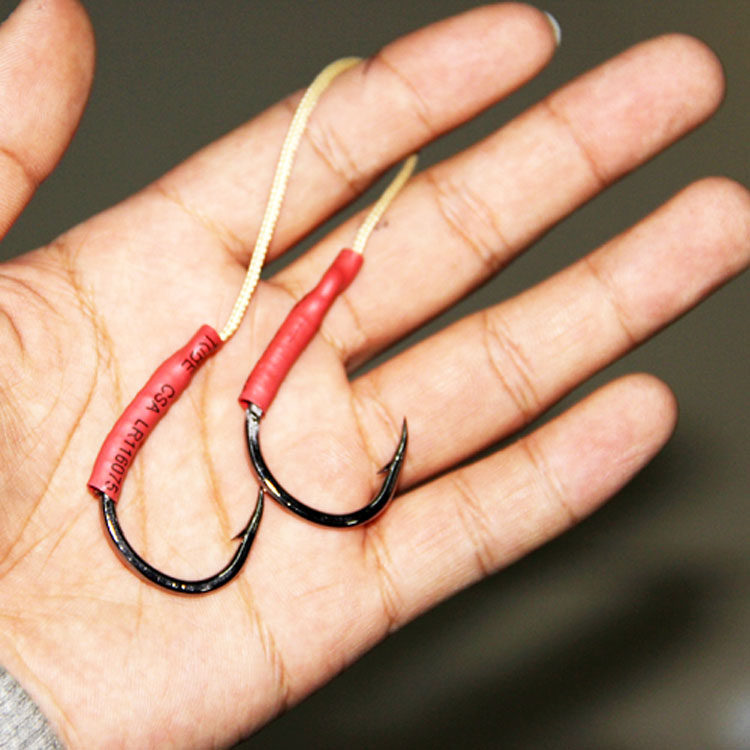 铁板钩绑钩线凯夫拉耐磨海钓专用慢摇路亚鱼钩鱼线