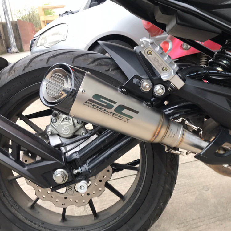 502c排气管适用于贝纳摩托车魔鬼中段改装摩托车排气管