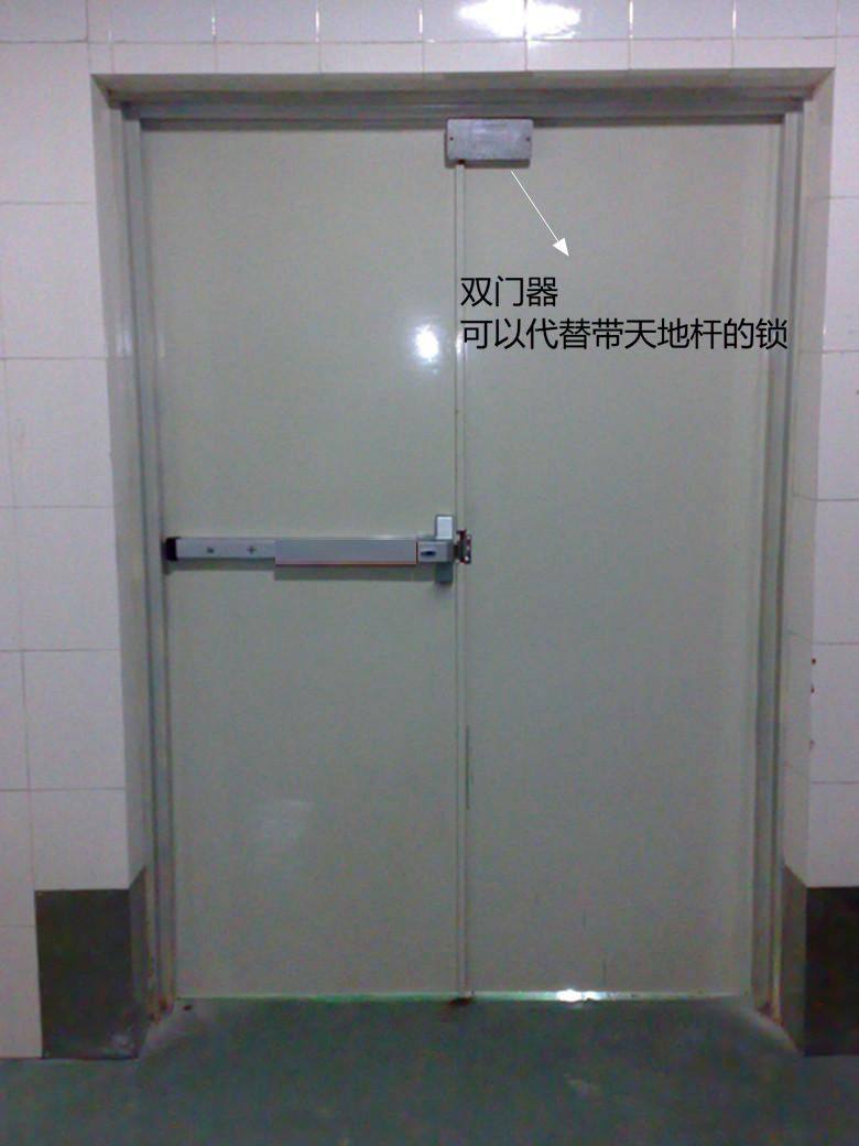 双门推杆逃生锁平防火防火门门锁门扇消防锁双特殊用锁