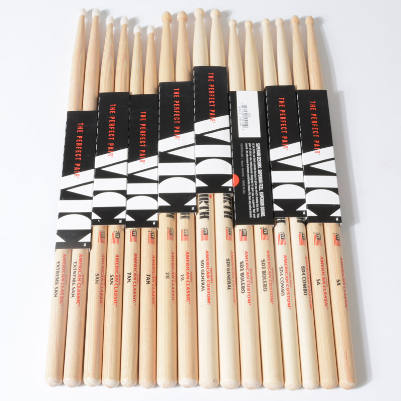 vic firth鼓棒 架子鼓鼓棒 鼓锤鼓刷vic鼓棒胡桃木5a 爵士鼓 鼓槌