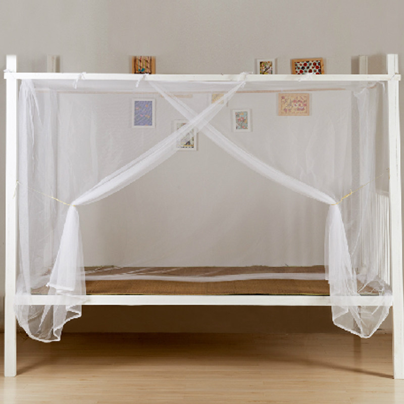 蚊帐学生宿舍加密方顶寝室防尘单人单人床床上蚊帐