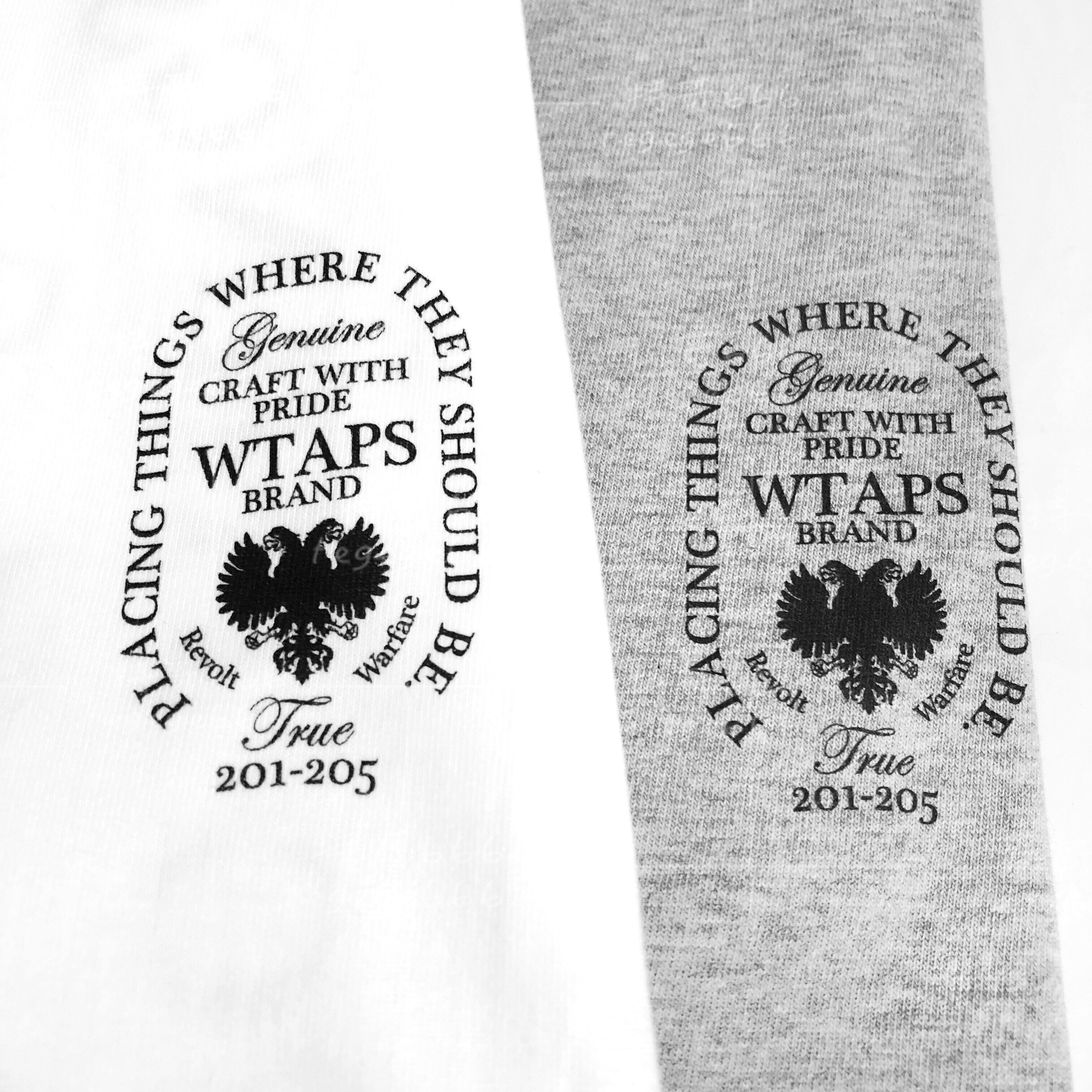 香港限定wtapsheraldrytee双头双鹰印花短袖经典t恤