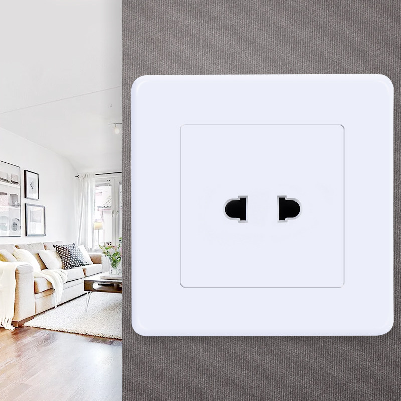 两眼双孔一位两插2孔二孔充电电瓶车面板墙壁电源插座