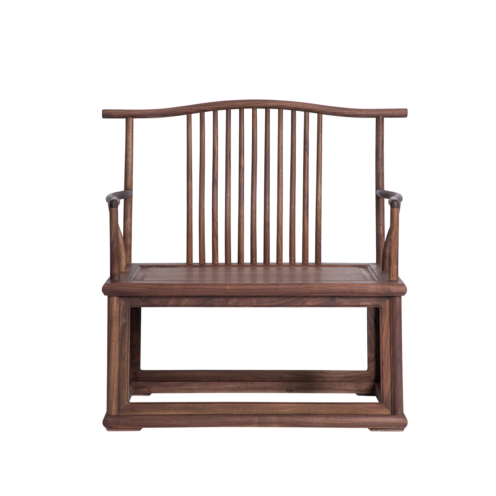 新中式太师椅老榆木圈椅实木禅椅仿古座椅椅子官帽椅单人茶椅