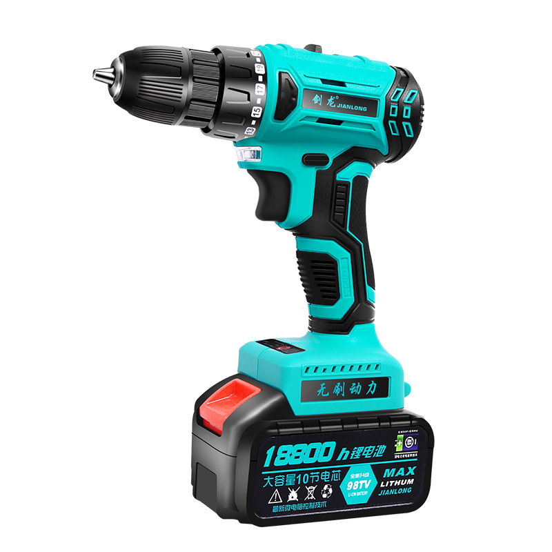 剑龙无刷手钻充电式锂电池电钻小手枪钻家用电动螺丝刀大功率电转