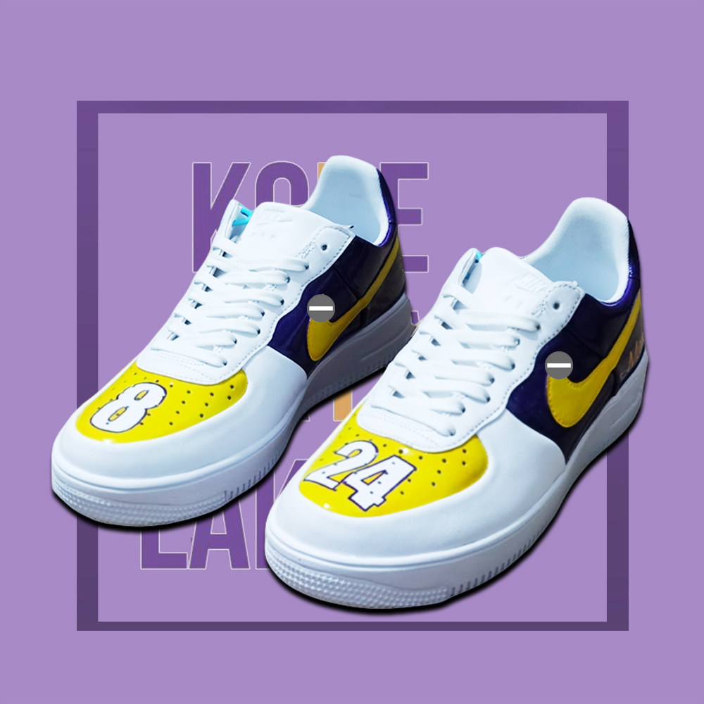 纪念球衣客制球鞋篮球af1科比kobeaj手绘手绘鞋