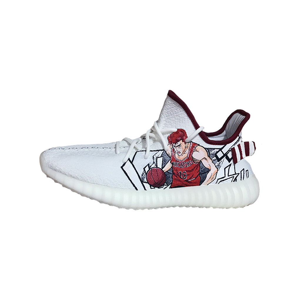 diy定制手绘jordan篮球鞋子aj椰子板鞋灌篮高手手绘鞋