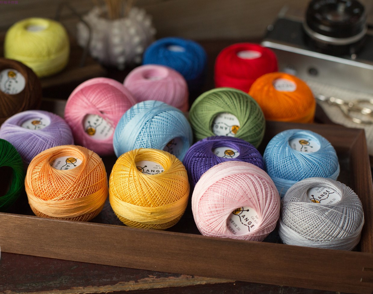 蕾丝微钩天使20号线材新手材料极细钩针针线线