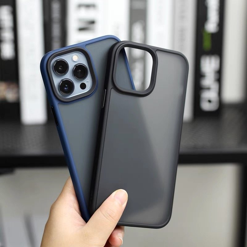 rock洛克苹果14手机壳iphone14promax优盾肤感磨砂保护套14plus透明