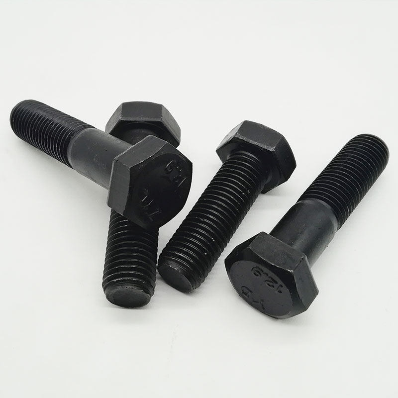m8 国标12.9级外六角螺丝 高强度螺栓螺杆 m8*50x60x70x80x90x100