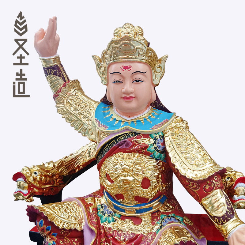 元帅木雕神像摆件居家供奉家用相公爷戏神田木雕