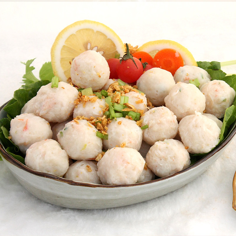 潮汕潮州汕头手工虾丸新鲜虾球丸子风味火锅虾类制品