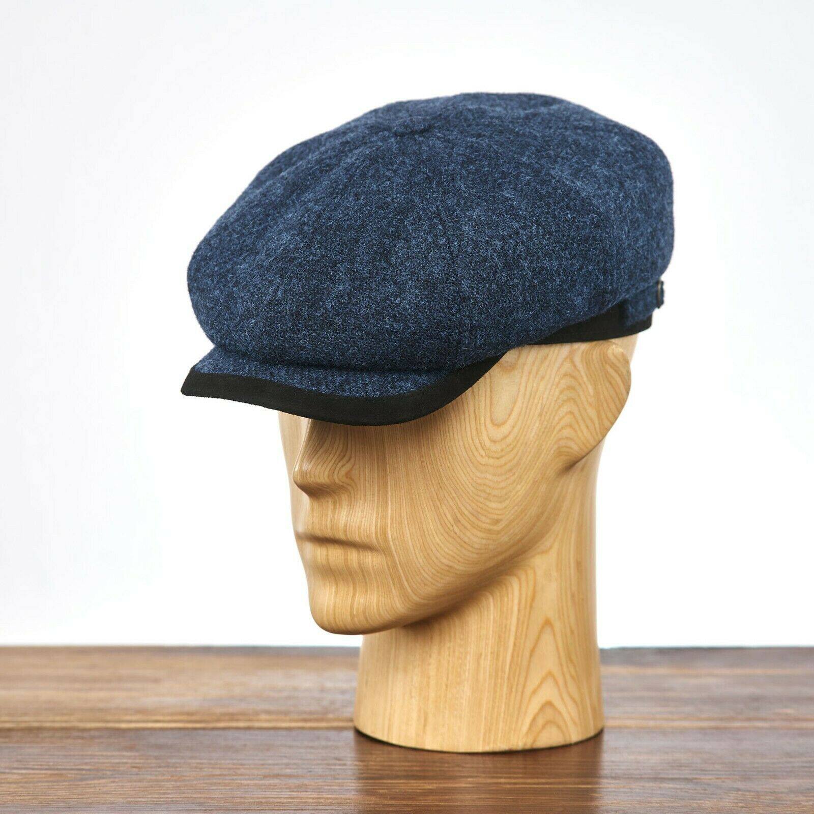 波兰手工正品哈里斯羊毛花呢男女女款复古盖茨帽子