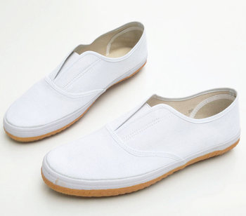 Double Star White Canvas Shoes Tendon Bottom Solid Color Slip-On Elastic Mouth Unisex ເກີບສຸຂະອະນາໄມ Lazy ເກີບກິລາ