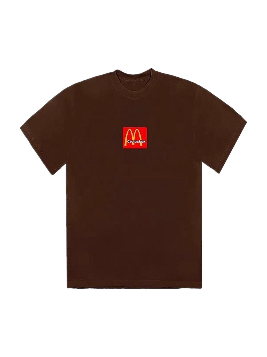 Travis Scott x McDonald's 麦当劳联名LOGO发泡印花 男女短袖T恤