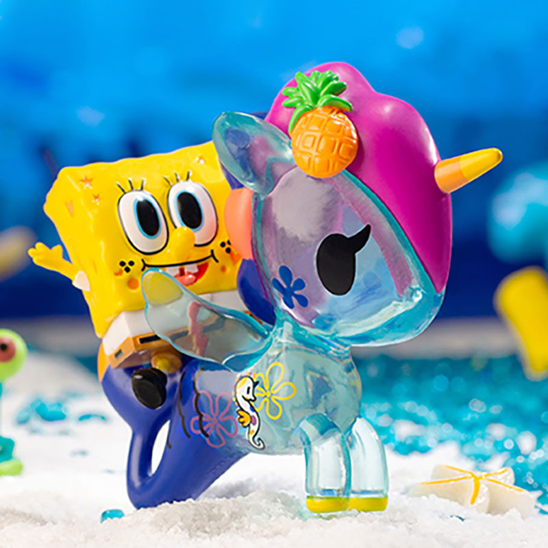 tokidoki淘奇多奇海绵宝宝盲盒联名公仔独角兽手办2020潮玩盲盒