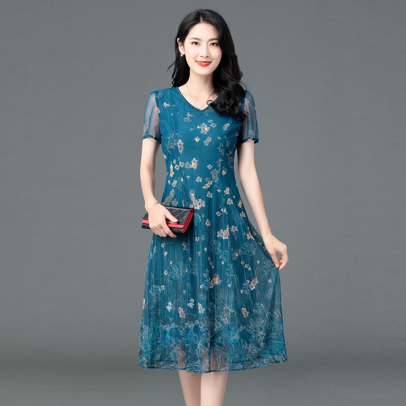 声雨竹女装清仓折扣2022夏季新款专柜正品品牌连衣裙