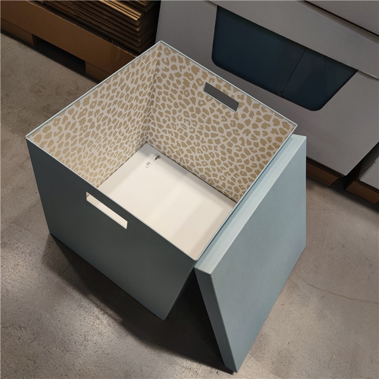 宜家盒子大中小大中纸箱硬纸皮特牛皮收纳福佳桌面收纳盒