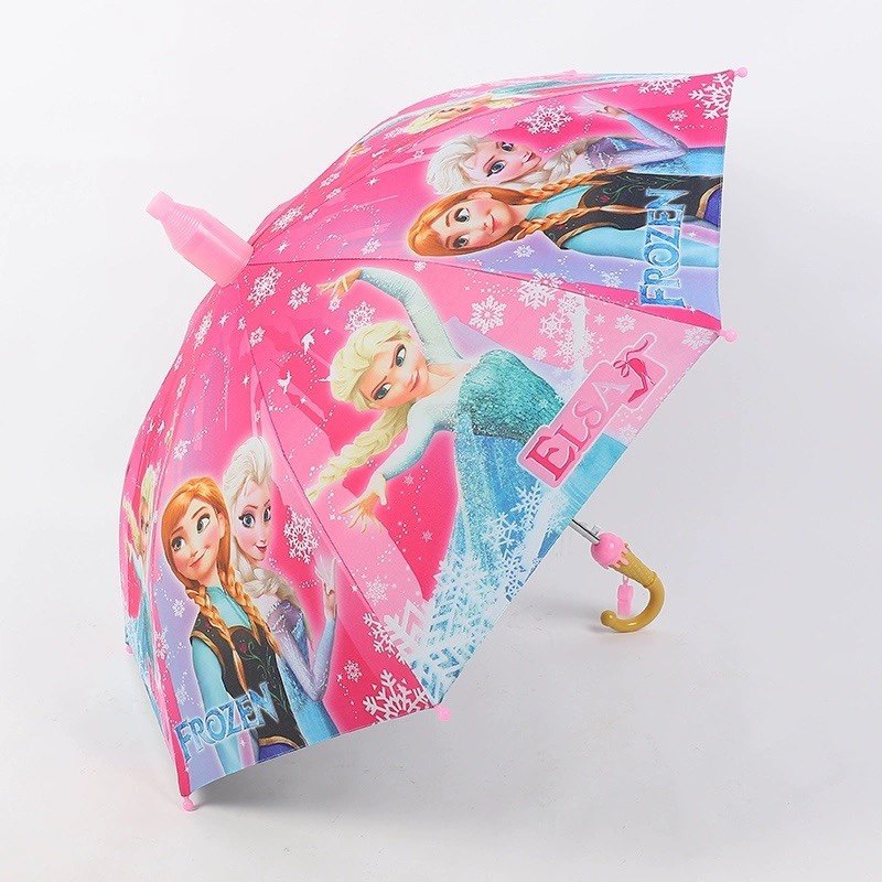 冰淇淋半自动儿童童雨伞爱莎公主网红轻便防水套口伞