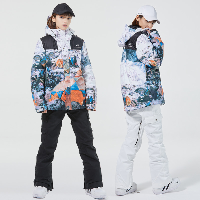 滑雪服套装冬季户外单板双板滑雪衣裤防水保暖滑雪衣