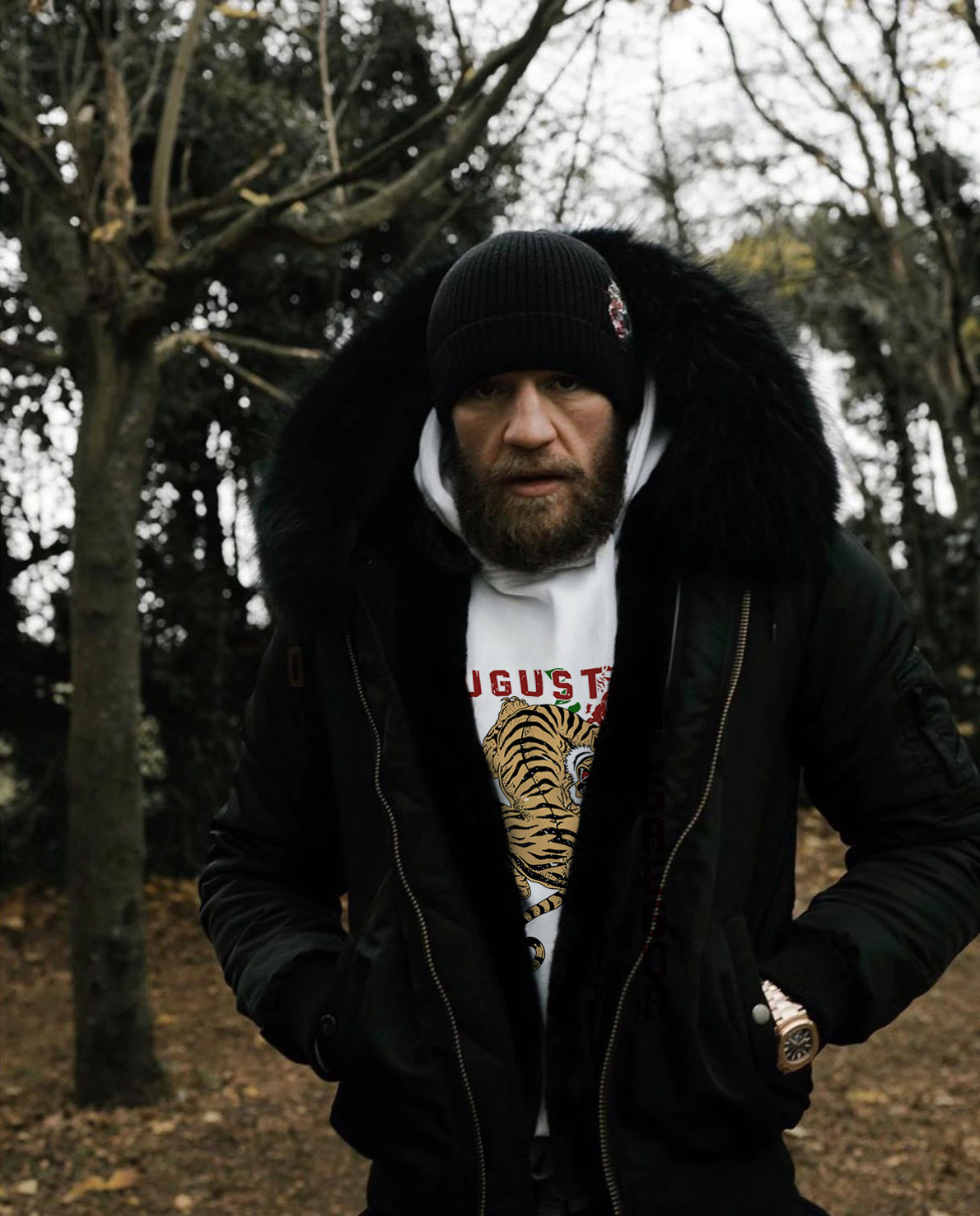 嘴炮ufc康纳麦格雷mma搏击外套连帽衫卫健身运动卫衣