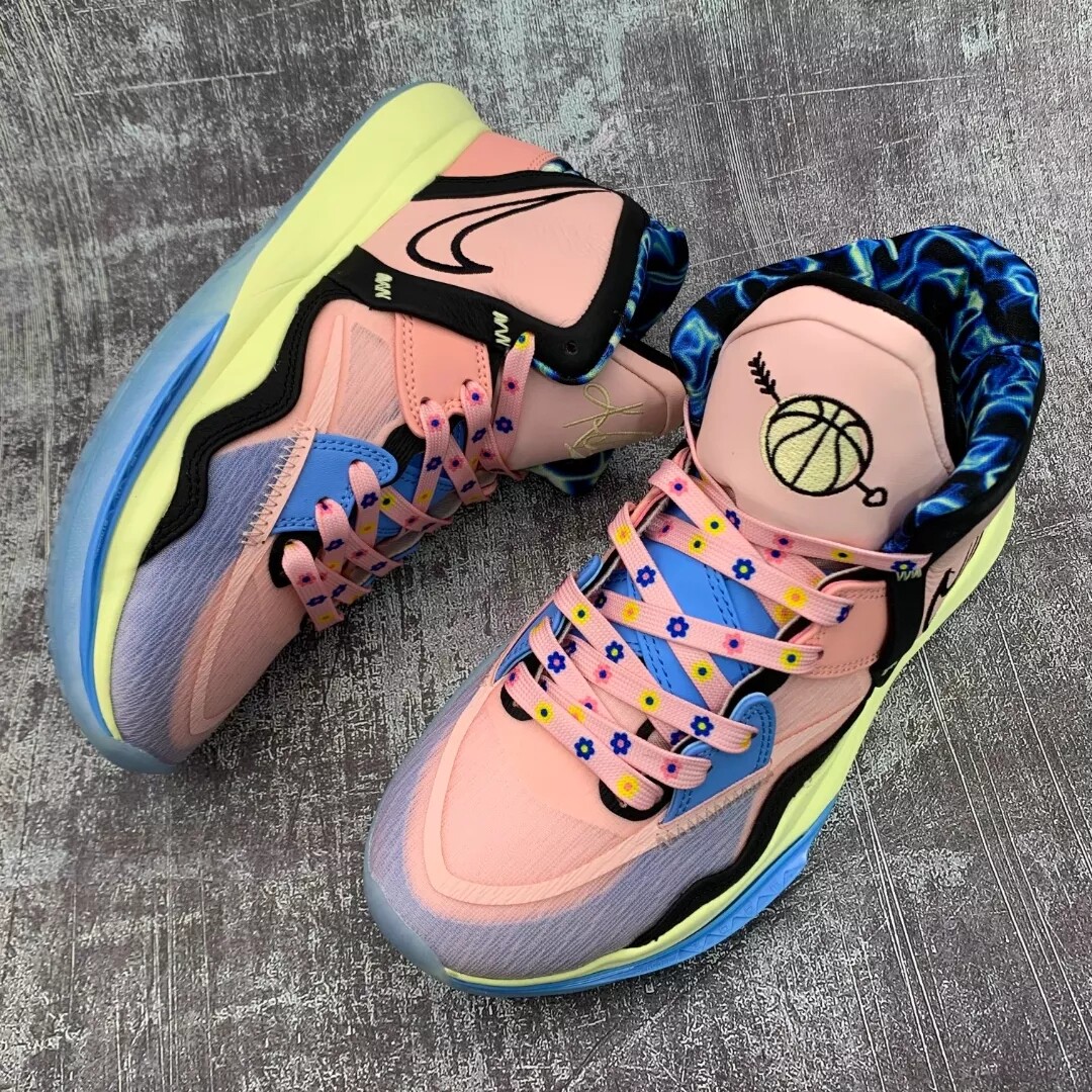 适配kyrieinfinity情人节valentines明星粉色欧文鞋带鞋绳鞋带