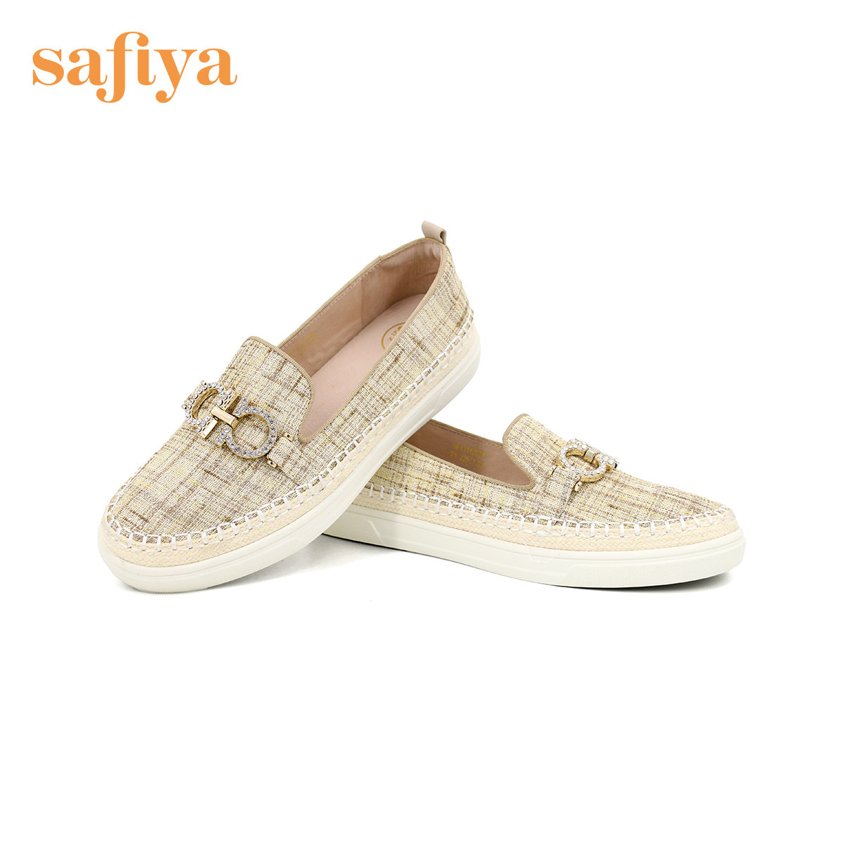 safiya索菲娅单鞋女2022新款渔夫鞋深口单鞋乐福鞋sf13112029