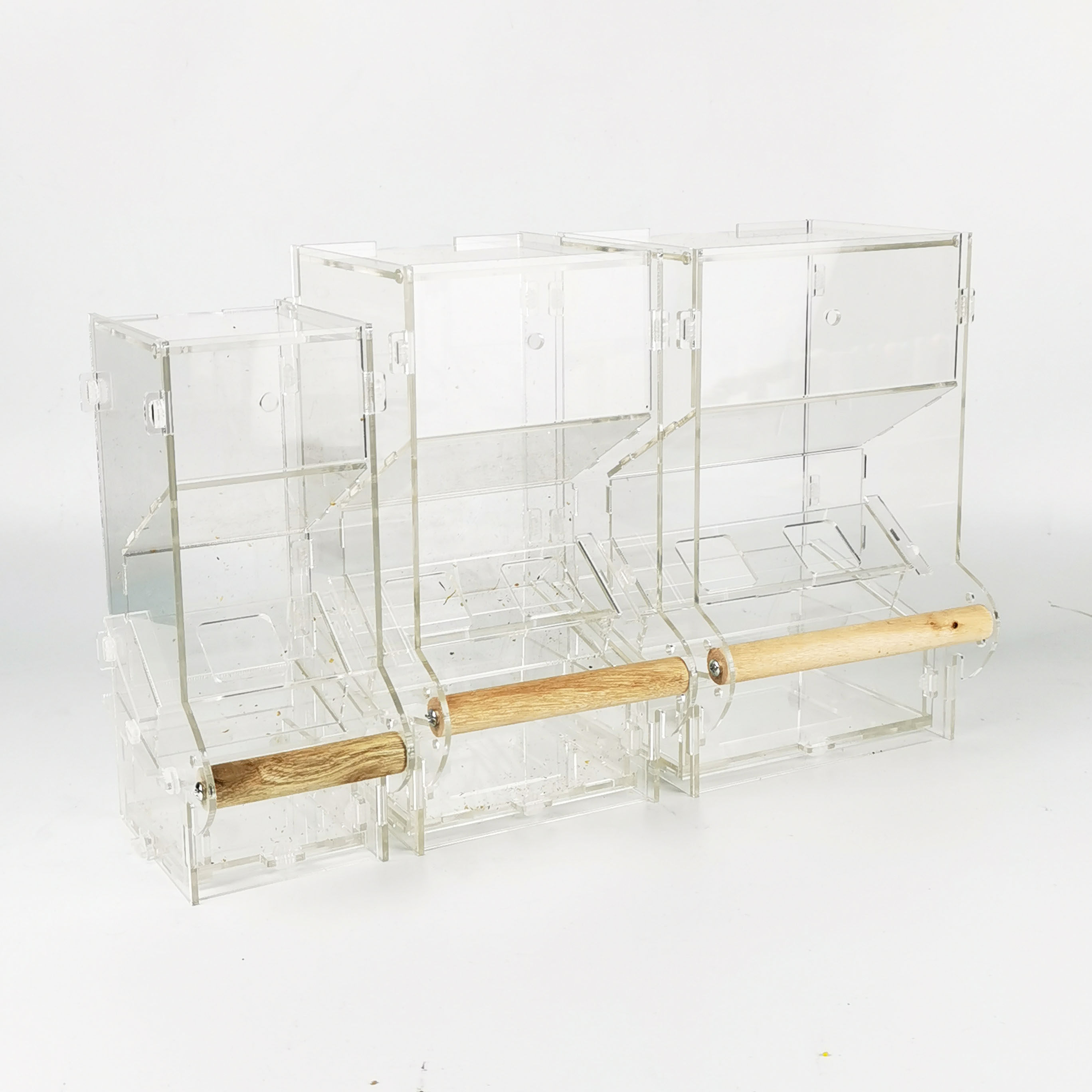 食盒玄凤鹦鹉自动喂食防撒防溅防甩喂鸟器下喂食器