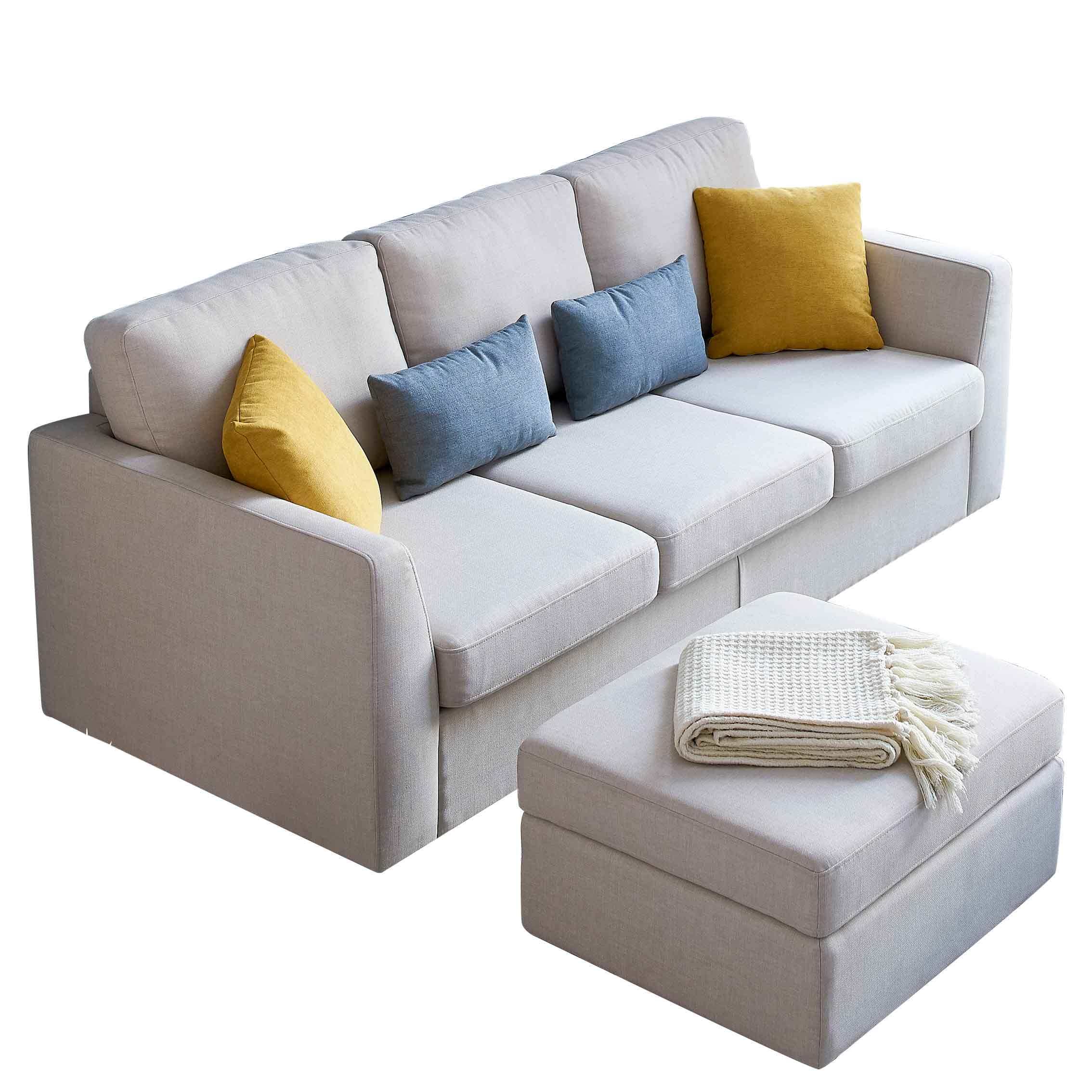 芝华仕都市现代简约布艺沙发客厅家具小户型组合三人位小沙发5630