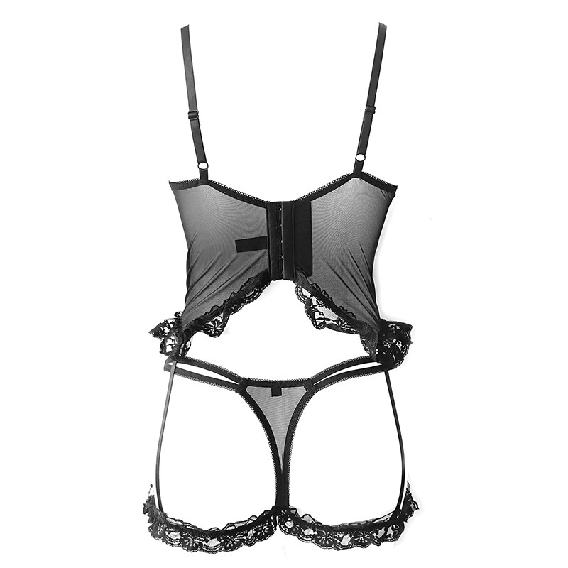 情调开叉内衣连体塑身浪漫环小性感腰腿束腰塑身连体衣