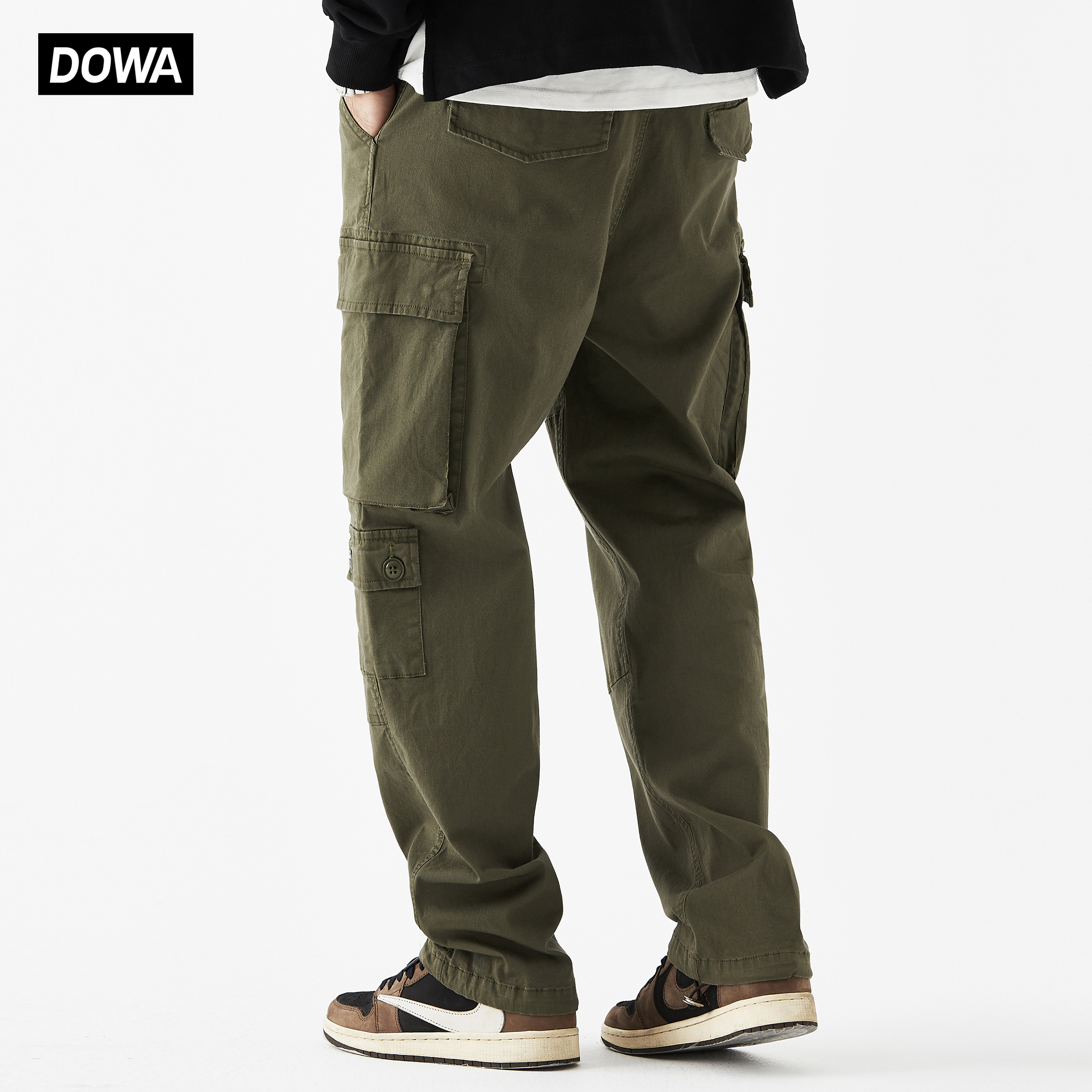 DOWA日系工装裤男四季直筒裤宽松长裤炸街美式法式束脚配马丁靴