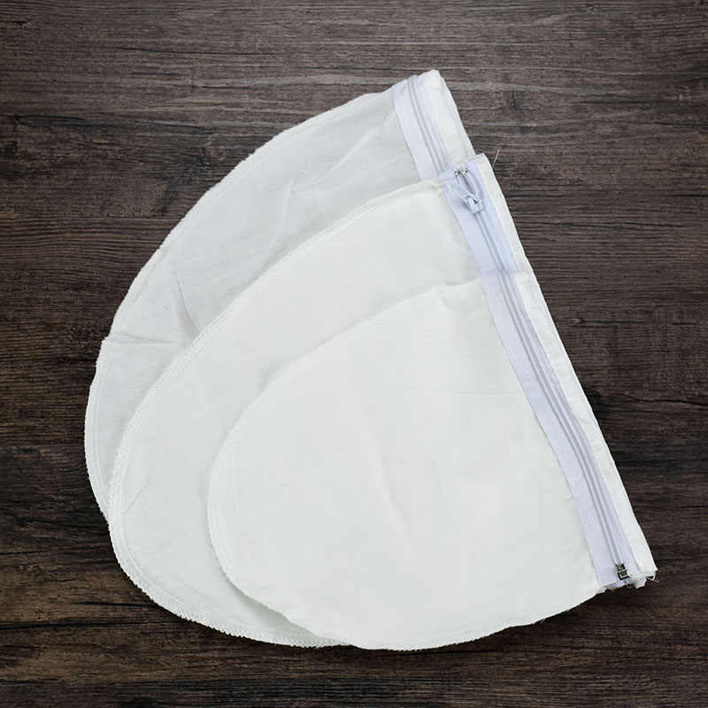 过滤棉纱布袋袋配钢丝手柄茶叶奶茶咖啡果汁配套器具