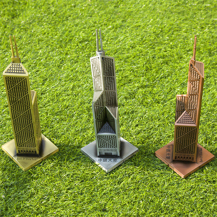 世界知名建筑模型香港中银大厦摆件生日礼物旅游摆件