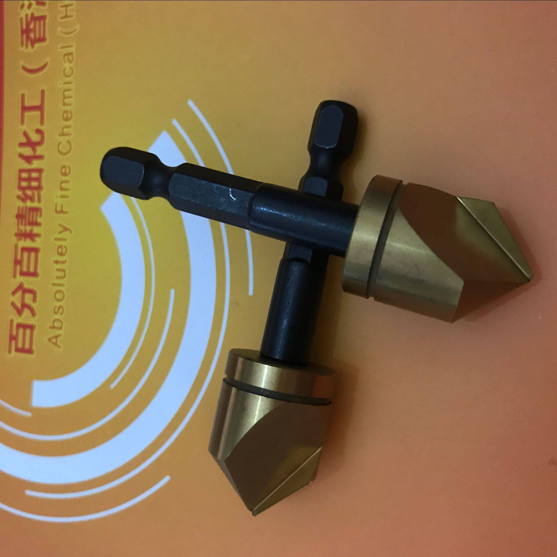 器倒角镀钛六角柄倒角刀扩孔钻倒角钻头斜孔倒角复合扩孔钻