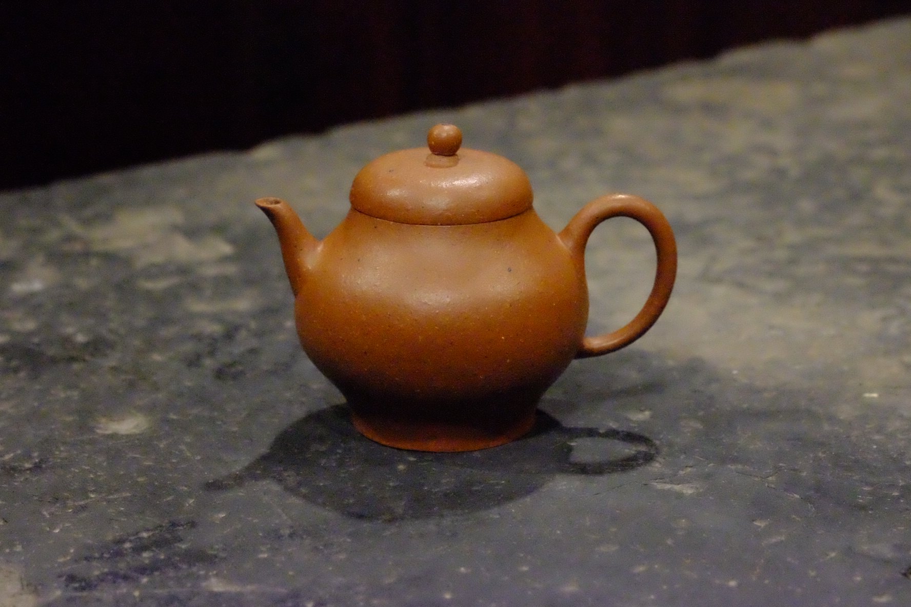 90年代台湾定制紫砂原矿老粗砂朱宫灯秋水水壶茶壶
