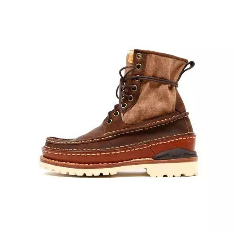 visvimict工装马丁鞋王固特异余文余文乐乐高系带高帮鞋