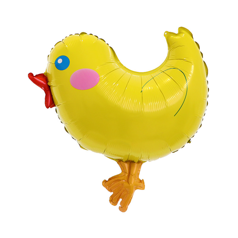 气球充气卡通可爱装饰百天黄色周岁派对生日气球