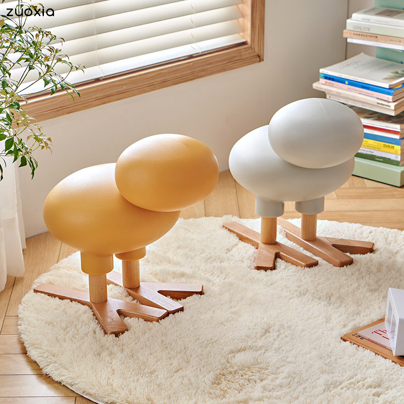 拍照网红ins儿童玩具动物快乐椅子塑料座椅展厅儿童椅