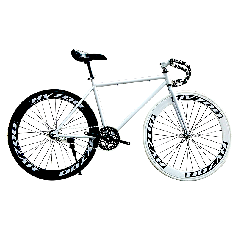 26寸变速弯把三刀一体轮双公路车 扑通运动死飞