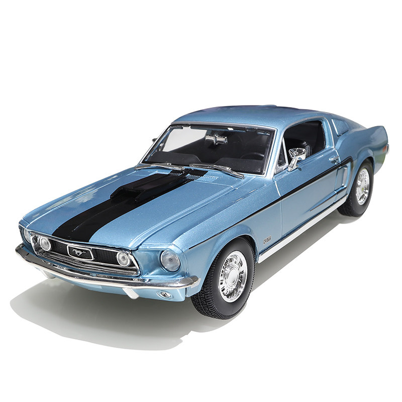 美驰图1967经典福特野马汽车模型仿真原厂肌肉合金车模