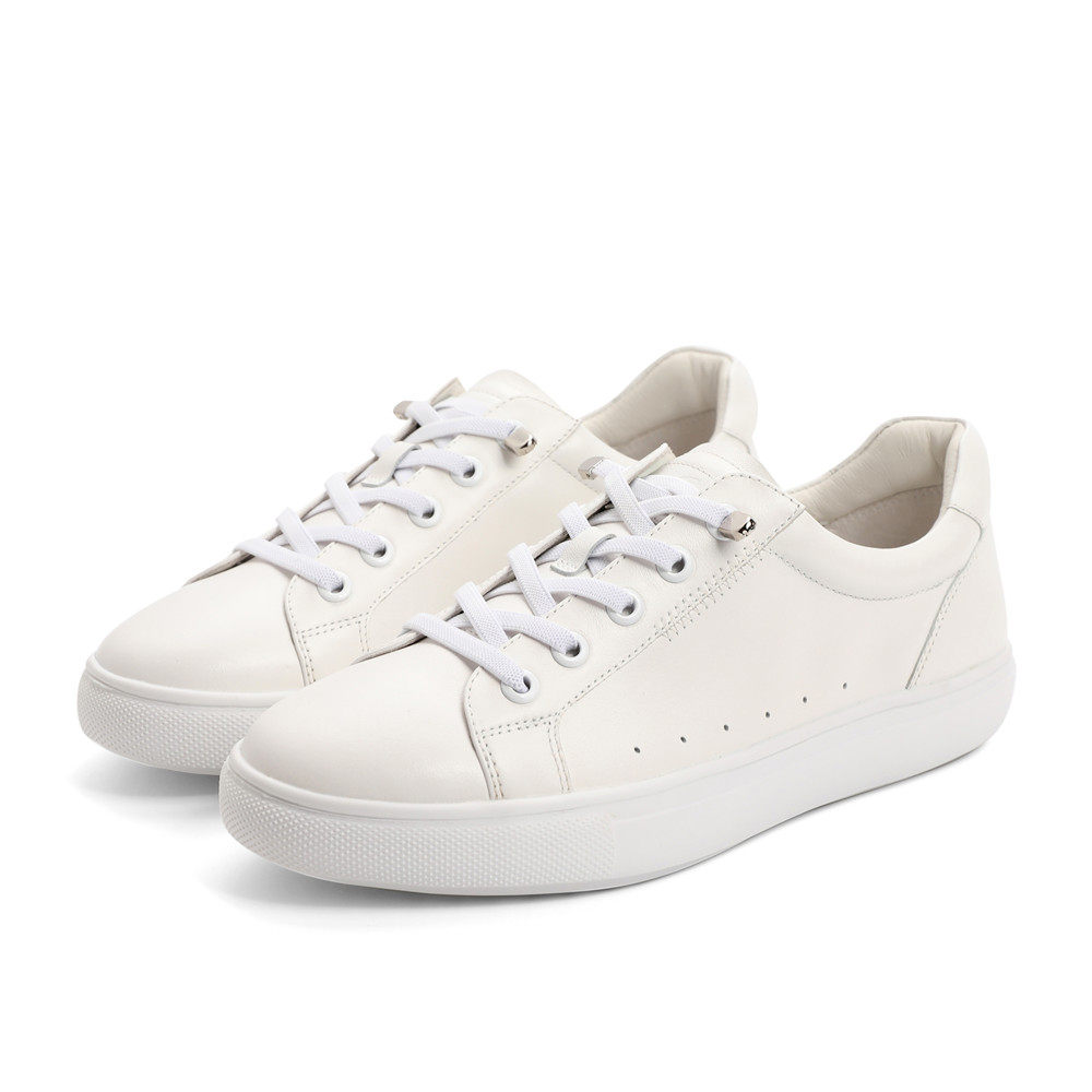 森达小白鞋女2022新款秋季商场同款简约百搭休闲鞋免系带sej01cm2