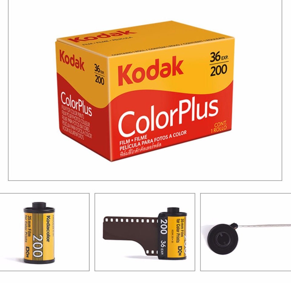 人气美国原装柯达彩色负片胶卷kodak易拍200colorplus24胶卷