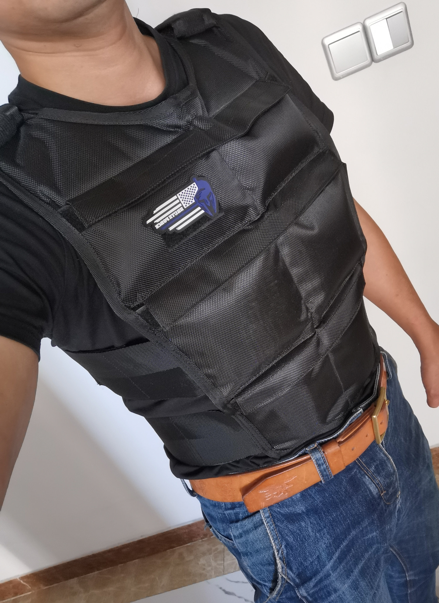 野蛮力量10kg负重背心负重马甲可调负重衣