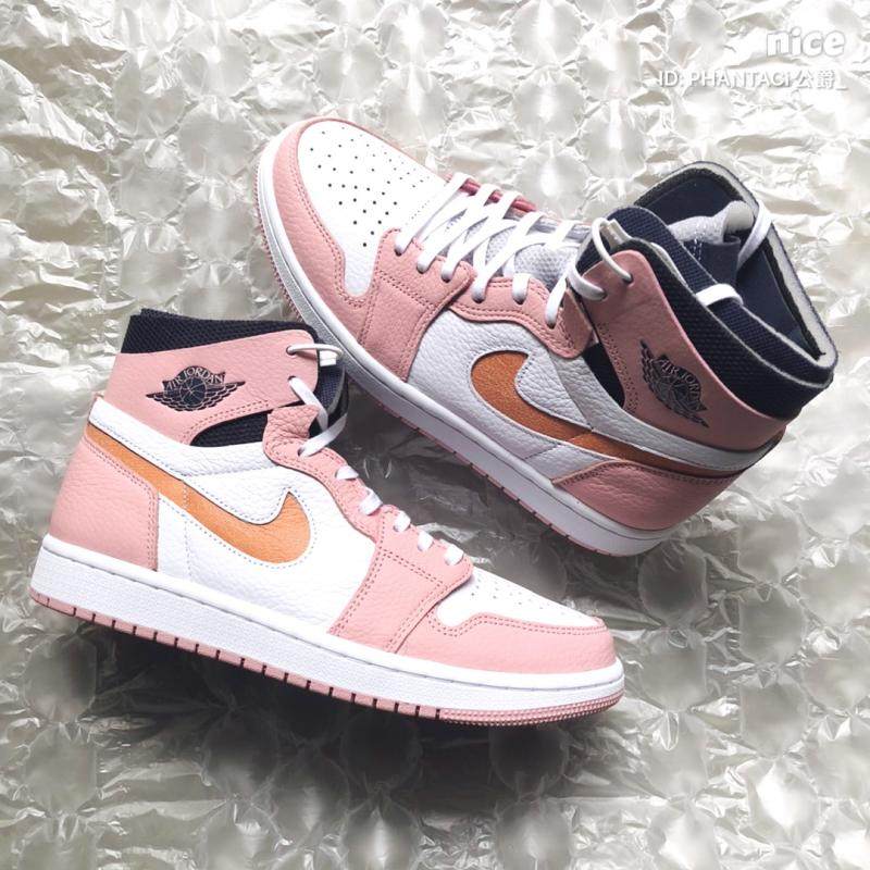 airjordanzoomaj1樱花花粉情人节粉红红釉女款篮球鞋